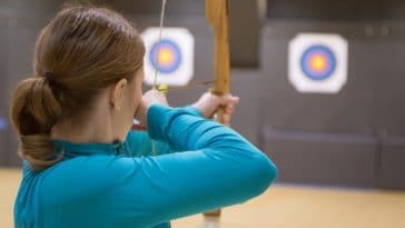 allenamento tiro con l'arco