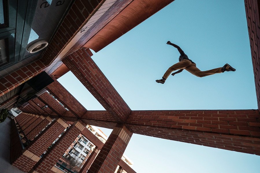 allenamento per il parkour