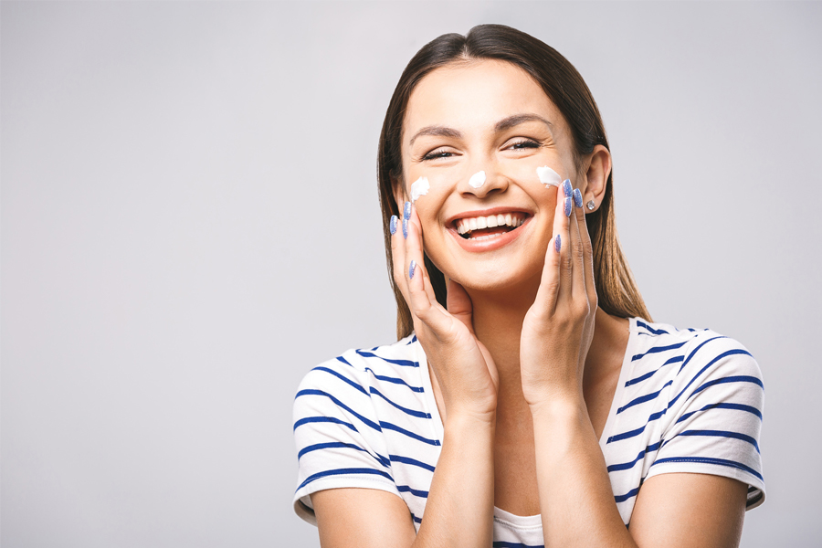 crema viso per attività sportiva